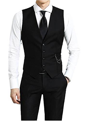 Kayhan Hombre Chalecos Negro S