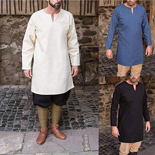 Keepmore Vestidos étnicos Casuales de Kaftan Thobe Oriente árabe Saudita para Hombres
