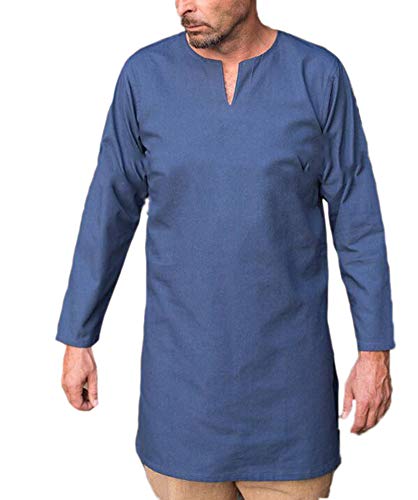 Keepmore Vestidos étnicos Casuales de Kaftan Thobe Oriente árabe Saudita para Hombres