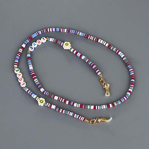 KELITCH Cadena De Anteojos Máscara Collares Soporte Cordones Gafas Gafas De Sol Collares De Hebra Soporte Collar Collares Retenedor (14N)