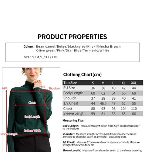 KHJH Jersey Invierno Cuello Alto para Mujer,Moda Suéter Delgado con Cremallera Marrón Oscuro De Punto Manga Larga Suave Y Ligero Jersey Pullover Top Otoño Invierno Cálido Sudadera De Punto, XXL