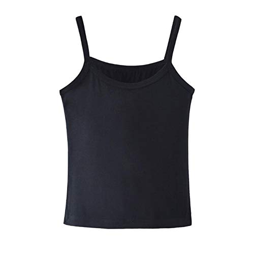 Kidear - Pack de camisetas interiores de tirantes hechas con algodón suave para niñas 4 colores. 5-6 Años