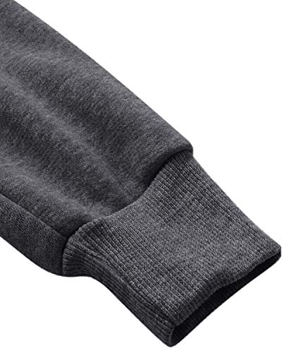 Kidsform Sudadera con Capucha para Mujer Sudadera con Capucha de Otoño Invierno Sudadera con Bolsillo Hoodie Cárdigans Mujer F-Gris Oscuro M