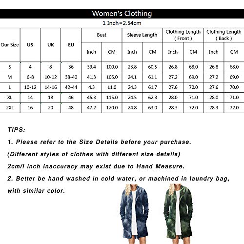 Kidsform Sudadera con Capucha para Mujer Sudadera con Capucha de Otoño Invierno Sudadera con Bolsillo Hoodie Cárdigans Mujer Sudadera Larga Mujer F-i Verde XL