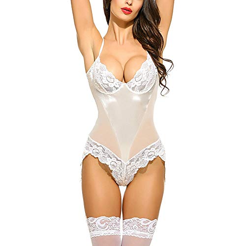 KIMODO Mujeres Ropa Interior Atractivo Babydoll Lencería Mujer Lencería Sexy Encaje de Chemises Ropa de Noche Sexy Body Ropa Interior Liguero Conjuntos de Lencería Mujer