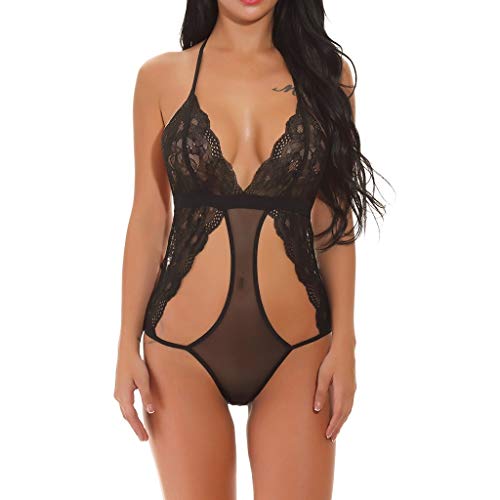 KIMODO Mujeres Vendaje de Encaje Bustier lencería Sexy Ropa de Dormir Ropa Interior Babydoll Jumpsuit Erotica Atractiva Ropa De Encaje Ropa Interior Sexy Conjuntos