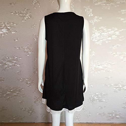 Kimodo Nuevo Vestido De Las Señoras del Verano Largo Tamaños Cómodos Elegante De Las Mujeres Ocasionales Ropa del Cordón Sin Mangas De La Rodilla Suelta Vestidos De Fiesta De Moda 2018