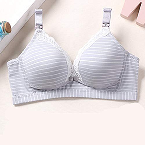 KIMODO Sexy Wire Free Bra Un Material de algodón sin Costuras Sujetador de Encaje de Las Mujeres se reúnen Ropa Interior cómoda Juguetón y Lindo Temperamento Kawaii