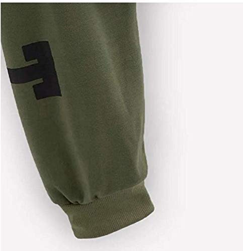 KIRALOVE Sudadera Top Crop con capucha – Chica – Mujer – Moda – Deporte – Camiseta – Idea regalo – Color verde militar Verde XL