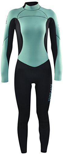 Kounga Dw 4.3 Traje para Surf y Buceo, Mujer, Azul Claro/Negro, 2XL