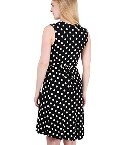 KRISP 6147-BLKWHT-18 (Premamá Vestido Fruncido)