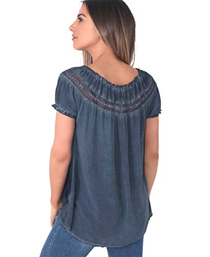 KRISP 6888-NVY-SM (Top Suelto Boho)
