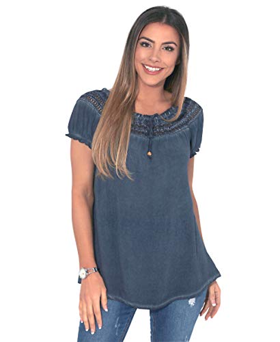 KRISP 6888-NVY-SM (Top Suelto Boho)