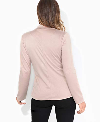 KRISP Chaqueta Mujer Vestir Casual Elegante Básica Blazer Talla Grande Traje Manga Larga Joven, (Piedra (3558), 38 EU (10 UK)), 3558-STN-10