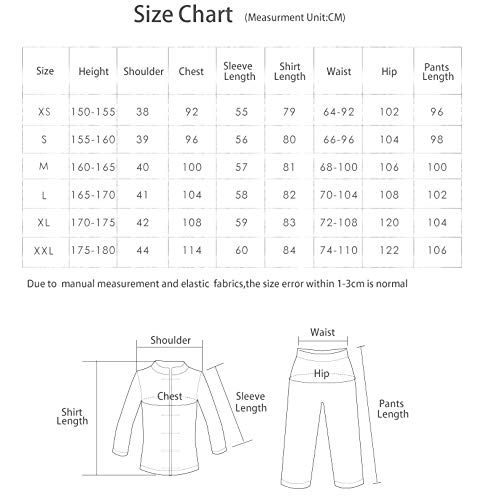 KSUA Uniforme de Artes Marciales para Mujeres Tai Chi Traje Ropa de Kung fu China Ropa de algodón Wing Chun Zen Meditación, Blanco EU M/Etiqueta L