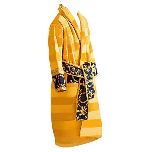 KTUCN Albornoz Informal, Bata Larga de algodón otoño Invierno, Conjunto de Ropa de Dormir cálida y Gruesa de Secado rápido, Uso en el hogar, 5, M