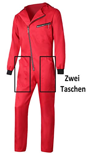 La Casa De Papel Disfraz Rojo Mono Hombre Mujer rojo XS