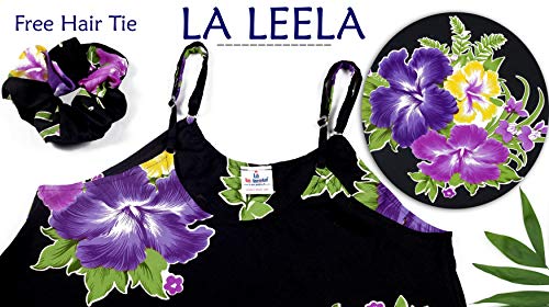 LA LEELA Vestido de Cambio Verano de Las Mujeres de Bohemia de la Vendimia Estilo étnico Violeta_Z29 XL