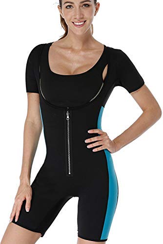 【La última Versión Original 2021】 Traje Sauna para Adelgazar, Chándal y chaleco termico de Entrenamiento, Faja Reductora de Abdomen in Neopreno para Deporte Fiteness (L)