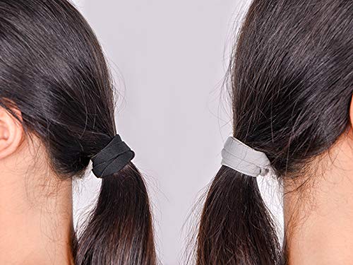 LABOTA 6 Piezas de Diadema Deportiva Bandas de Cabeza Elásticas Delgadas Diadema Antideslizante para Mujeres y Hombres, Negro y Blanco