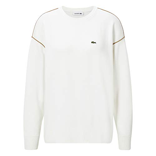 Lacoste AF1331 Suéter, Farine/Viennois Chine, 46 para Mujer
