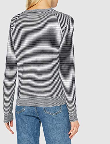 Lacoste Af2402 Suéter, Marine/Farine, 40 para Mujer