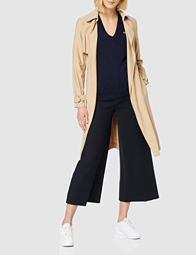 Lacoste Af5475 suéter, Azul (Marine 166), 34 para Mujer