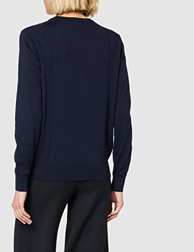 Lacoste Af5475 suéter, Azul (Marine 166), 34 para Mujer