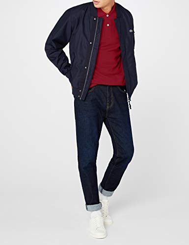 Lacoste L1212, Camisa de Polo para Hombre, Rojo (Bordeaux), 5XL