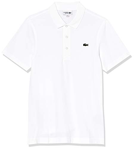 Lacoste L1230, Polo de Manga Corta para Hombre, Blanco (Blanc), S (Talla del fabricante: 3)