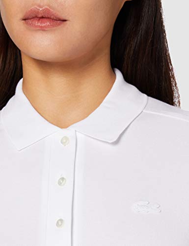 Lacoste PF5462 Camisa de Polo, Blanco (Blanc), 48 para Mujer
