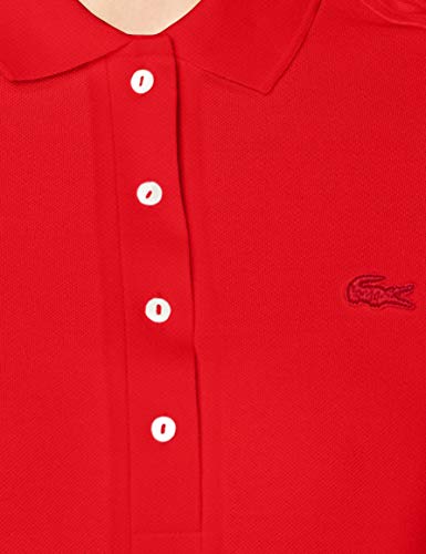 Lacoste PF5464 Camisa de Polo, Rouge, 34 para Mujer