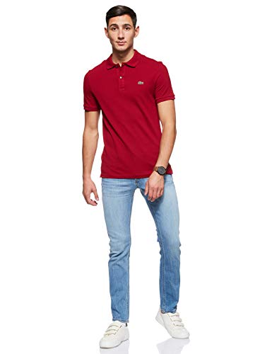 Lacoste PH4012, Polo Para Hombre, Rojo (Bordeaux), Medium (Talla del fabricante: 4)