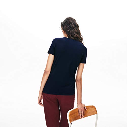 Lacoste Tf3080 Camiseta, Azul (Marine 166), 32 para Mujer