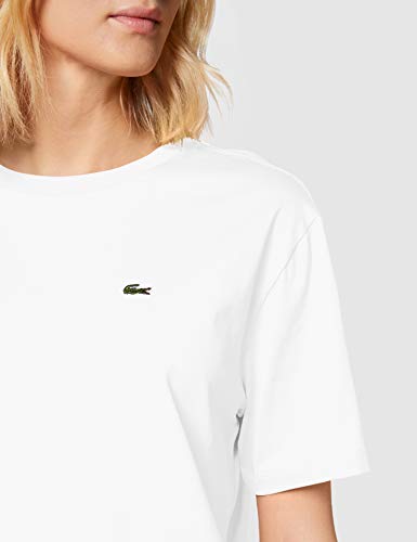 Lacoste TF5441 Camiseta, Blanc, 40 para Mujer