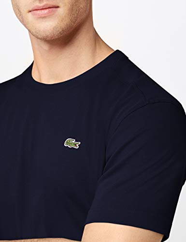Lacoste TH7618, Camiseta para Hombre, Azul (Marine), Medium (Talla del fabricante: 4)