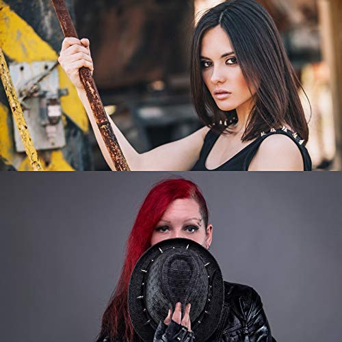 LAITER 150 Pcs Remaches Punk Tachuelas con Pinchos Cono Picos con Tornillo Plateado de Metal Aleación 7 × 10mm para DIY Bricolaje Decoración de Zapatos Cinturón Bolsa Pantalón Pulseras de Cuero Ropa