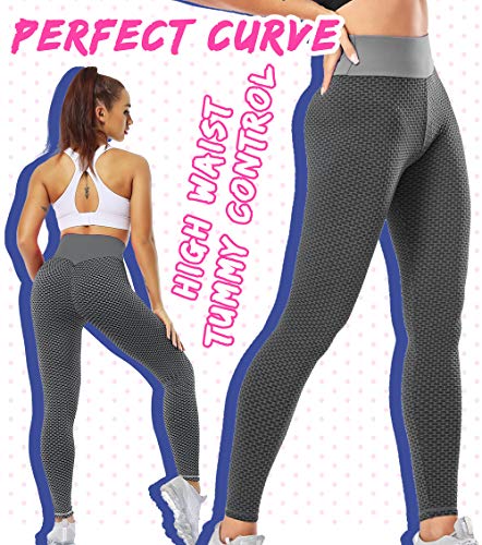 Lalamelon Mallas Push up Mujer Leggins Deportivos Yoga Leggings de Cintura Alta Pantalones Deporte con Bolsillos para Fitness Running Elásticos y Transpirables