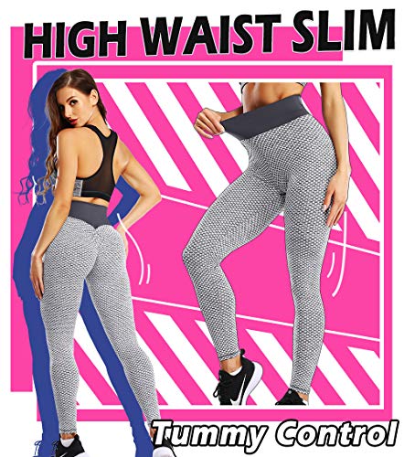 Lalamelon Mallas Push up Mujer Leggins Deportivos Yoga Leggings de Cintura Alta Pantalones Deporte con Bolsillos para Fitness Running Elásticos y Transpirables