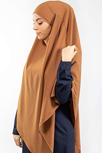 Lamis Hijab - Khimar hijab para mujer musulmana velada Brique Talla única