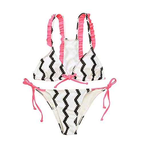 LANSKIRT_Bikinis Mujer Brazilian Bañadores Push Up Bohemio con Flecos Ropa de Playa Rayas de Tirantes Trikini Biquini Vikinis Moda 2020 Conjunto de Bikini Dos Piezas