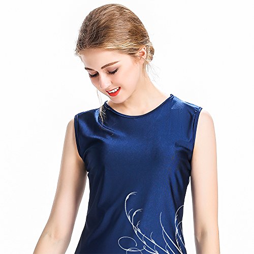 Las Mujeres de Las Mujeres Modestos Trajes de baño Traje de baño musulmán hindúes judíos Cortos Traje de baño (No-1, 3X-Large)