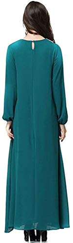 Lauriney Vestimenta Islámica Musulmanes Vestidos De Mujer Del Vestido Vestido Largo Vestido Vida de la Moda De Árabe Musulmán Doble Capa Suelta El Vestido Túnica Caftán Visten Ropas De Oración Dubai R