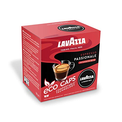 Lavazza A Modo Mio Passionale antes Appassionatamente, Cápsulas de Café, 80 Unidades