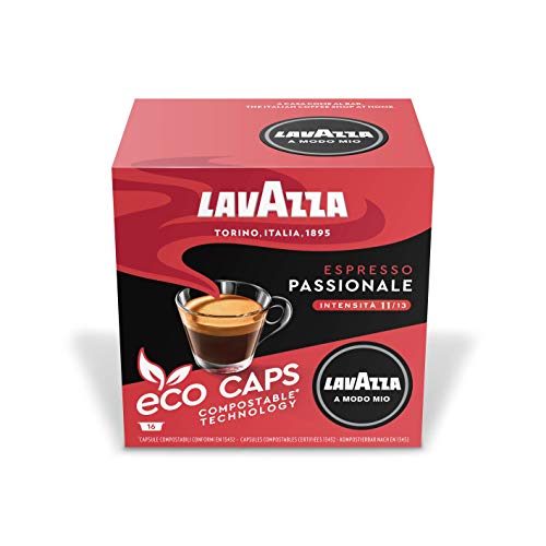 Lavazza A Modo Mio Passionale antes Appassionatamente, Cápsulas de Café, 80 Unidades