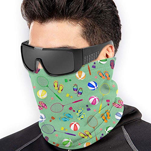 Lawenp Let 's play badminton pattern Cold Weather Ultimate Thermal Retention Face Scarf para hombres y mujeres