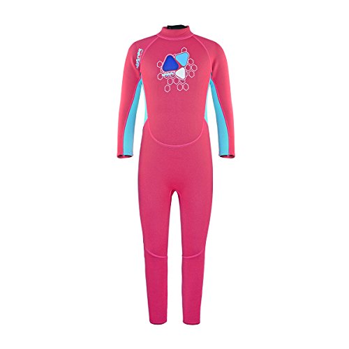 LayaTone Traje de Neopreno para Niños Niña Traje de Buceo 2mm Surf Protector UV Neoprene Kayak Neopreno para Niños Niña Traje de Neopreno Infantil Wetsuit