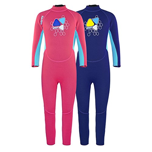 LayaTone Traje de Neopreno para Niños Niña Traje de Buceo 2mm Surf Protector UV Neoprene Kayak Neopreno para Niños Niña Traje de Neopreno Infantil Wetsuit