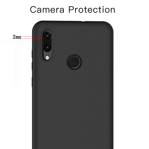 LAYJOY Funda Huawei P Smart 2019, Silicona Negro Suave Carcasa Ligera Gel TPU Bumper Case de Protectora Anti-Golpes Cover Caso para Huawei P Smart 2019-6.21 Pulgadas