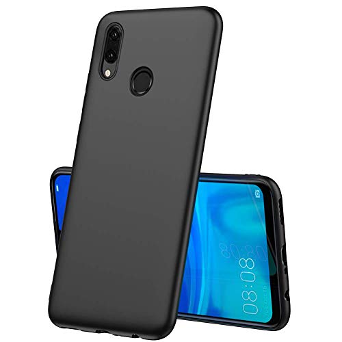 LAYJOY Funda Huawei P Smart 2019, Silicona Negro Suave Carcasa Ligera Gel TPU Bumper Case de Protectora Anti-Golpes Cover Caso para Huawei P Smart 2019-6.21 Pulgadas